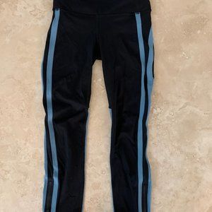 Black and Blue Lululemon Leggings - Size 2